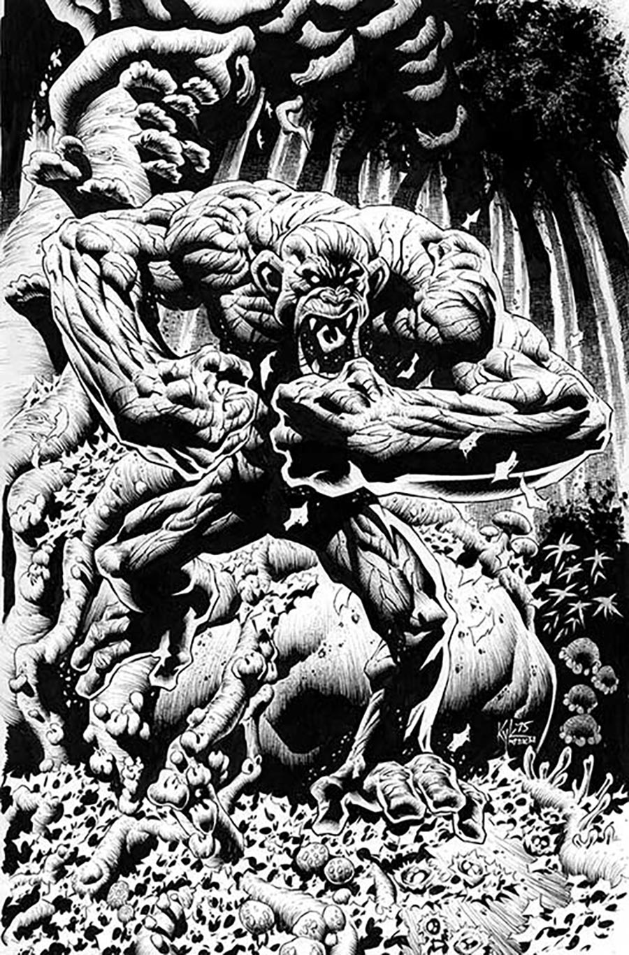 Herculoids #6 Cover J Incentive Kyle Hotz Line Art Virgin Cover