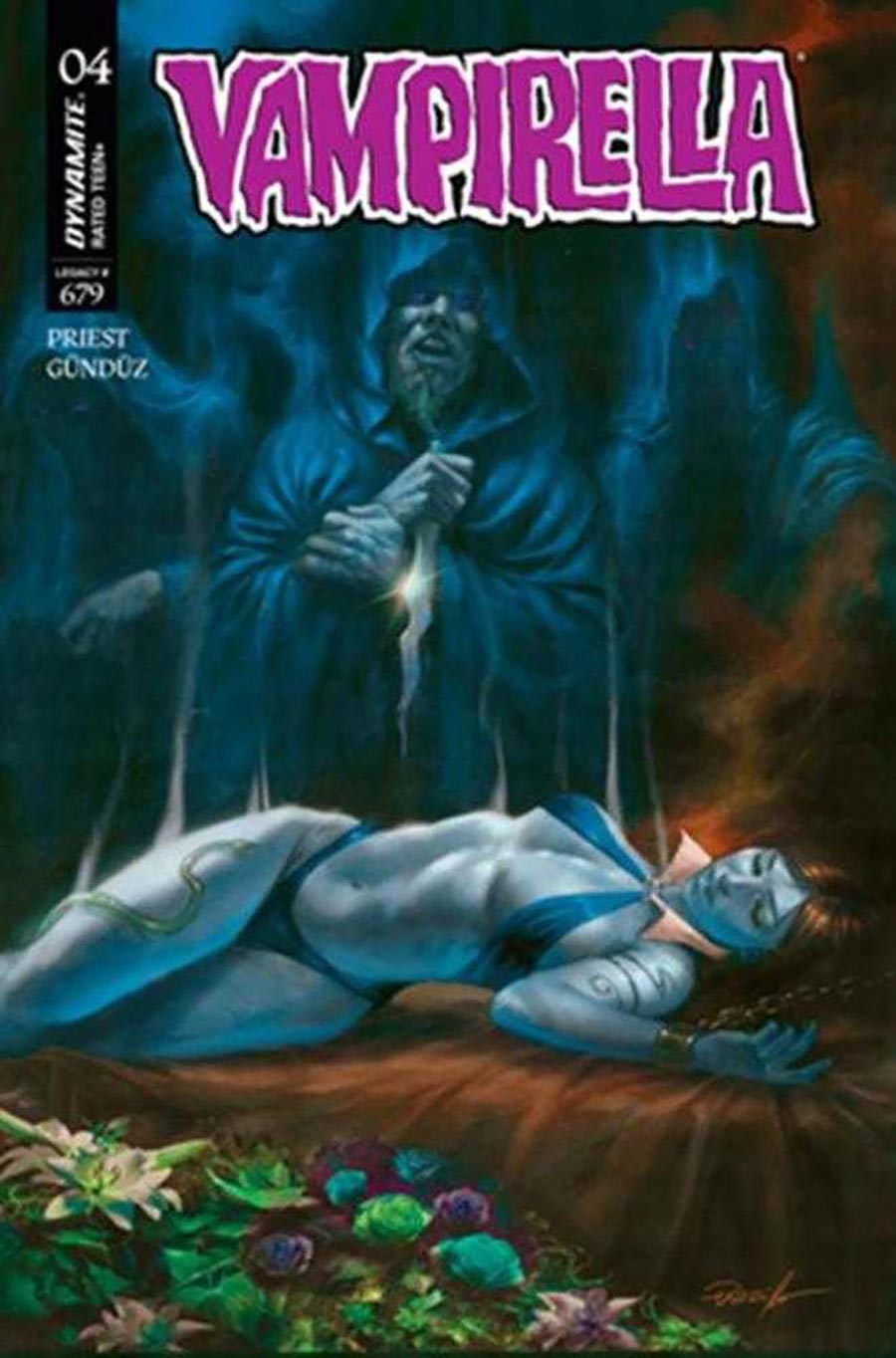 Vampirella Vol 9 #4 Cover O Variant Lucio Parrillo Ultraviolet Cover
