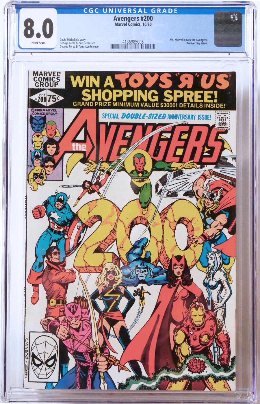 Avengers #200 Cover C CGC 8.0