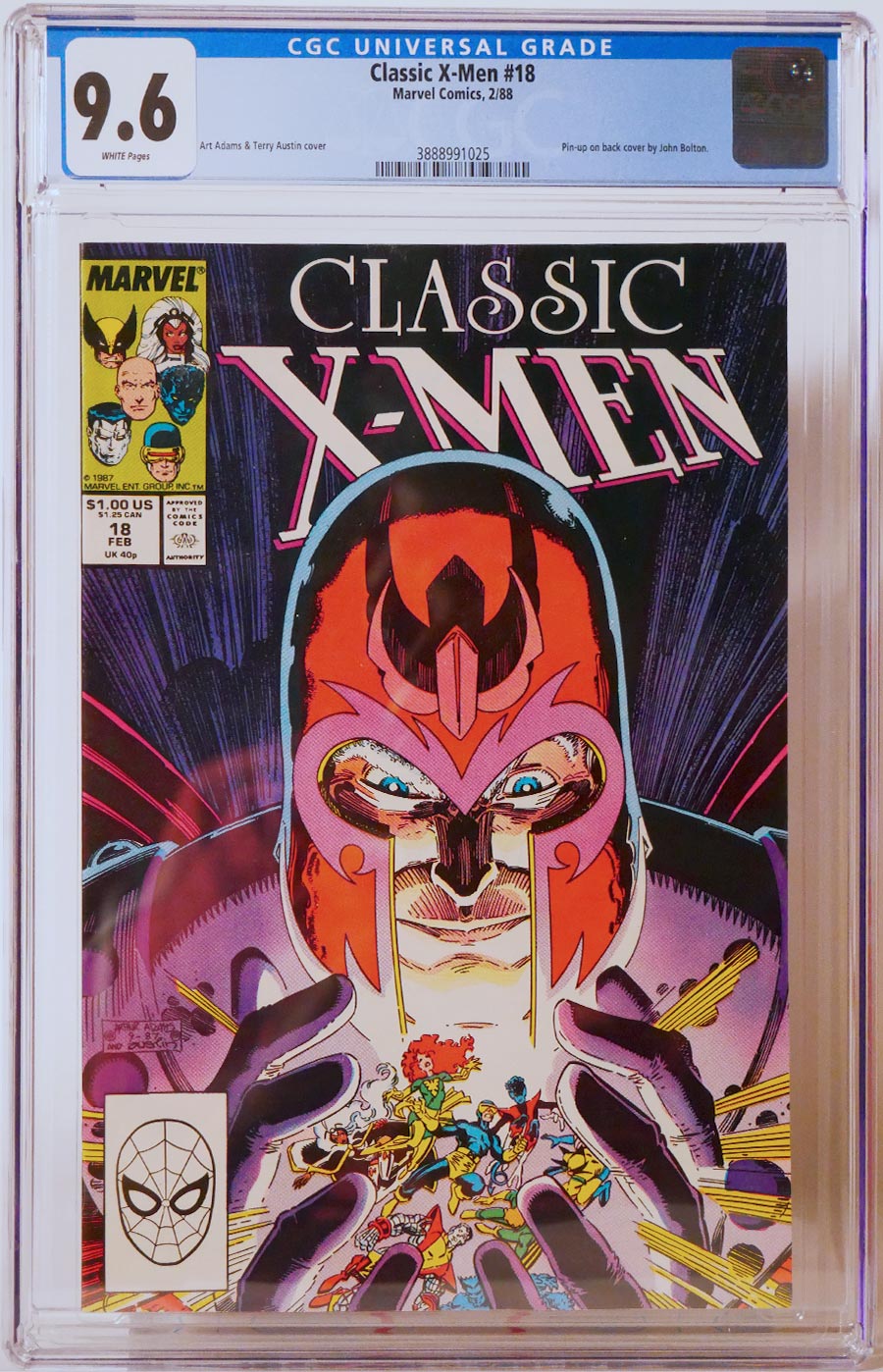 Classic X-Men #18 Cover B CGC 9.6