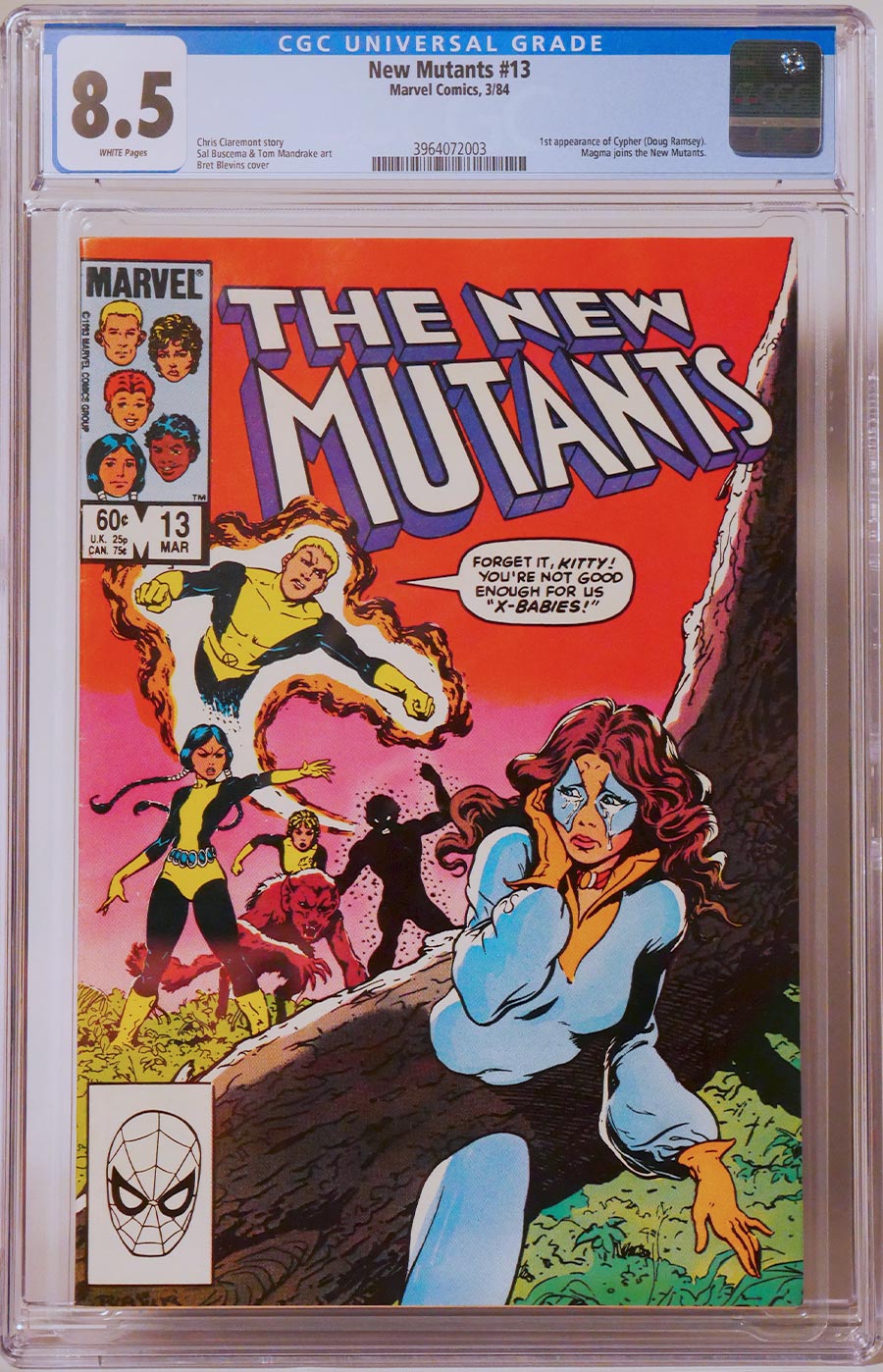 New Mutants #13 Cover B CGC 8.5