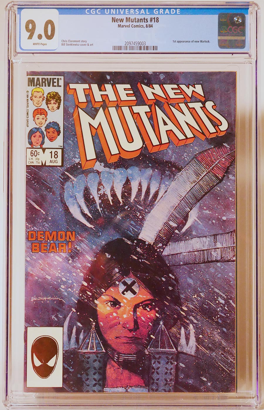 New Mutants #18 Cover D CGC 9.0