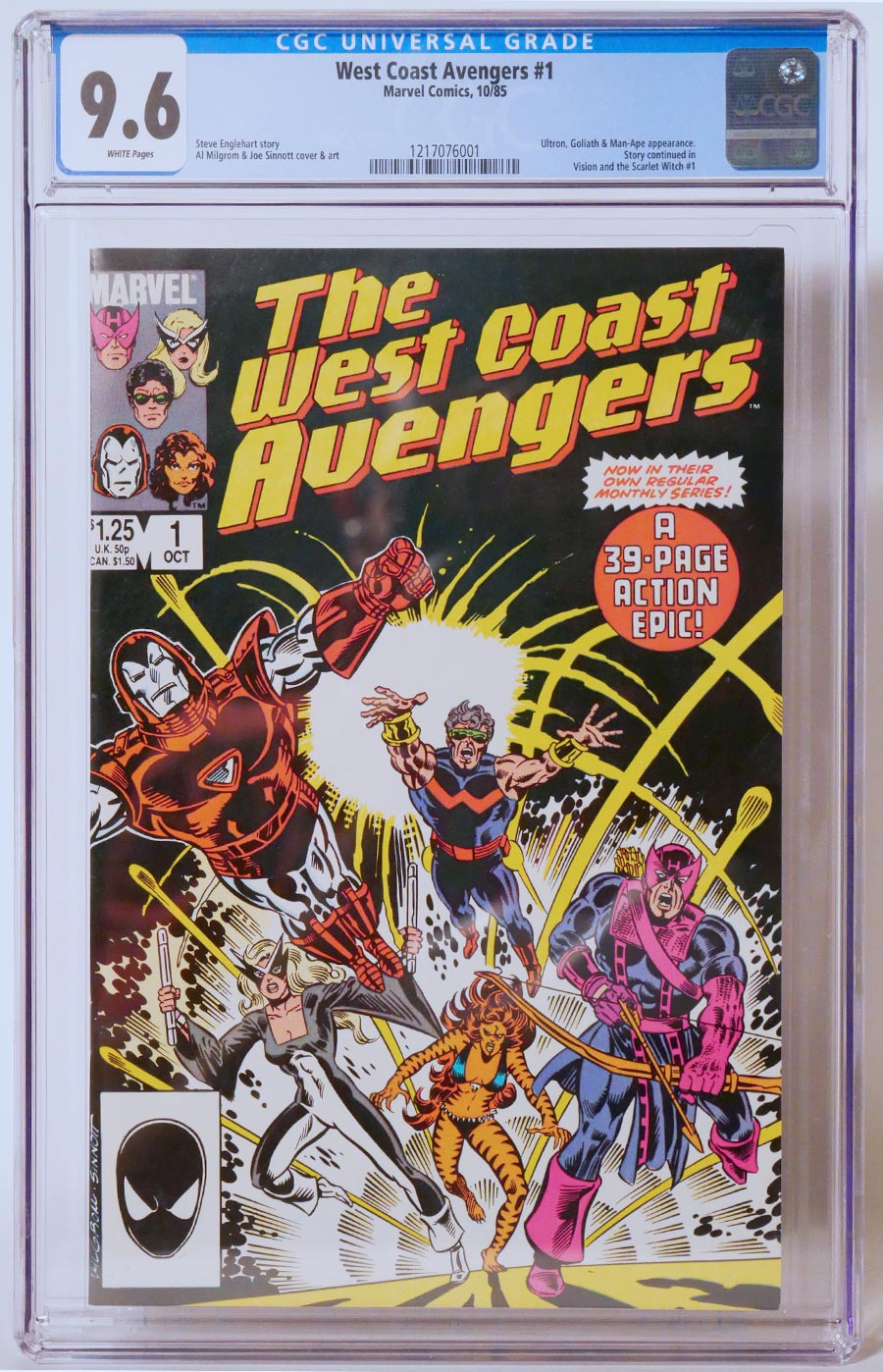 West Coast Avengers Vol 2 #1 Cover C CGC 9.6