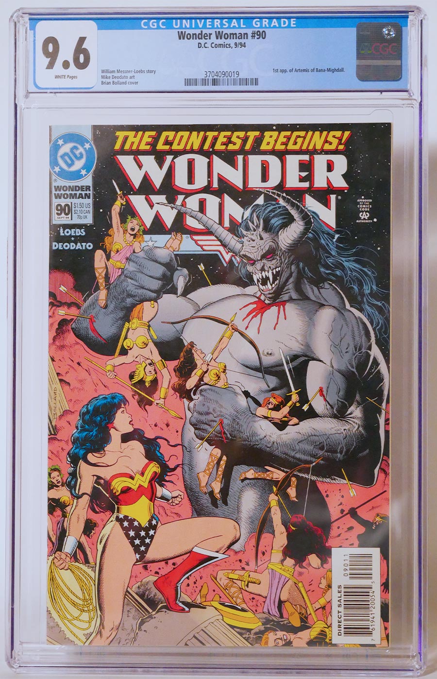 Wonder Woman Vol 2 #90 Cover B CGC 9.6