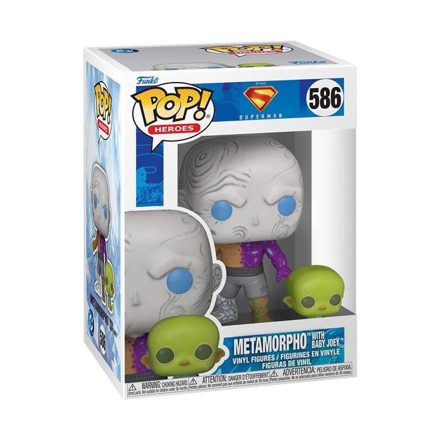 POP& Buddy Superman 2025 Metamorpho With Baby Joey Vinyl Figure