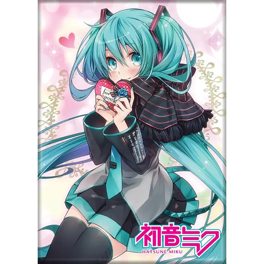 Hatsune Miku 2.5 x 3.5 Magnet - Heart (73952HM)