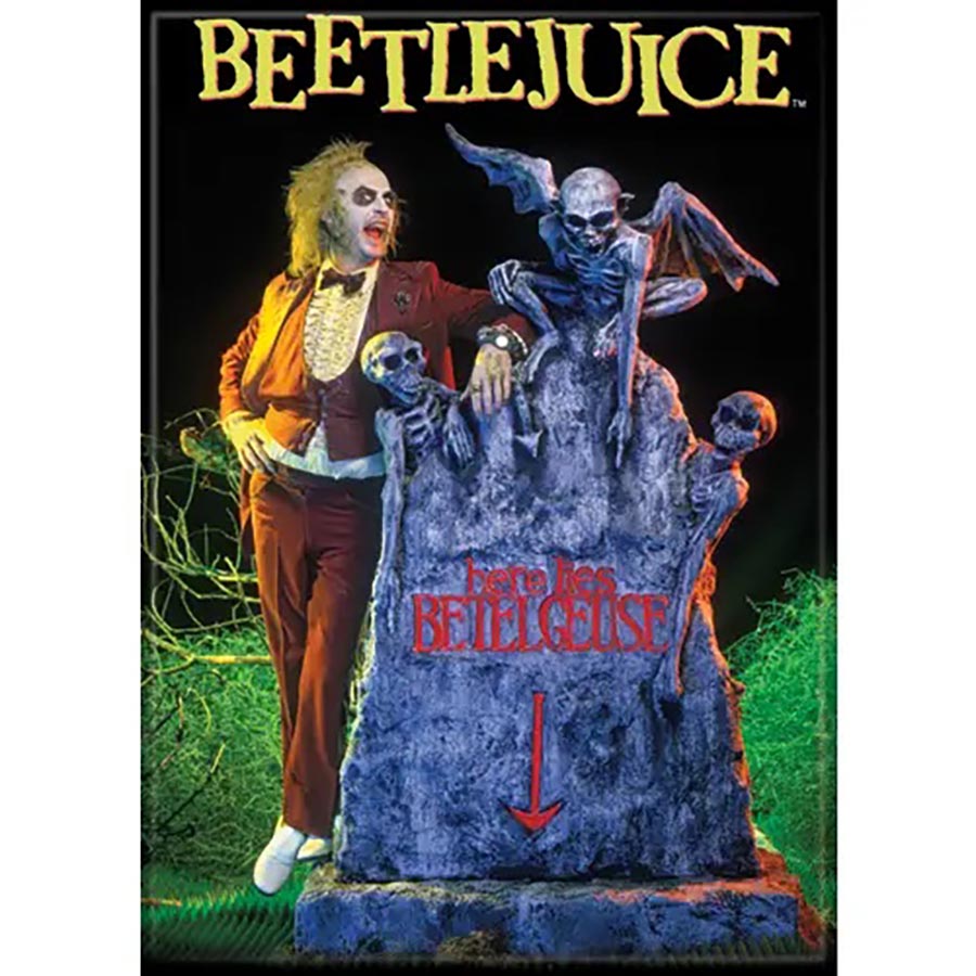 Beetlejuice 2.5 x 3.5 Magnet - Here Lies (21235M)