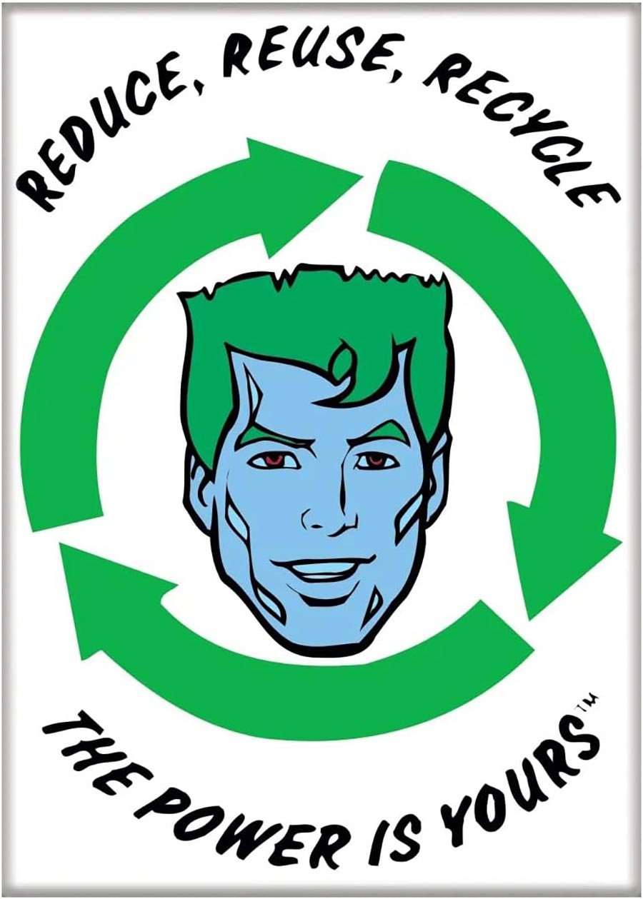 Captain Planet And The Planeteers 2.5 x 3.5 Magnet - Reduce Reuse Recycle (74199CP)