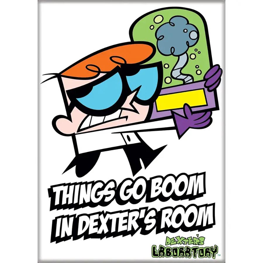 Dexters Laboratory 2.5 x 3.5 Magnet - Things Go Boom (74529DL)