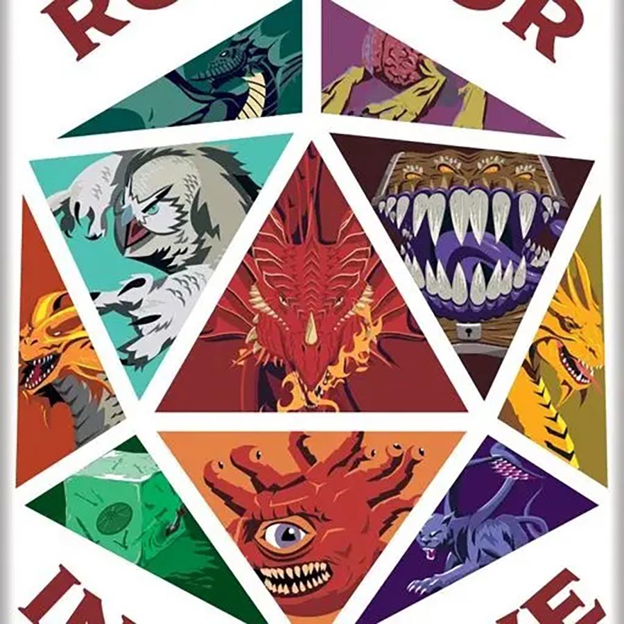 Dungeons & Dragons 2.5 x 3.5 Magnet - Roll For Iniative (74446DD)