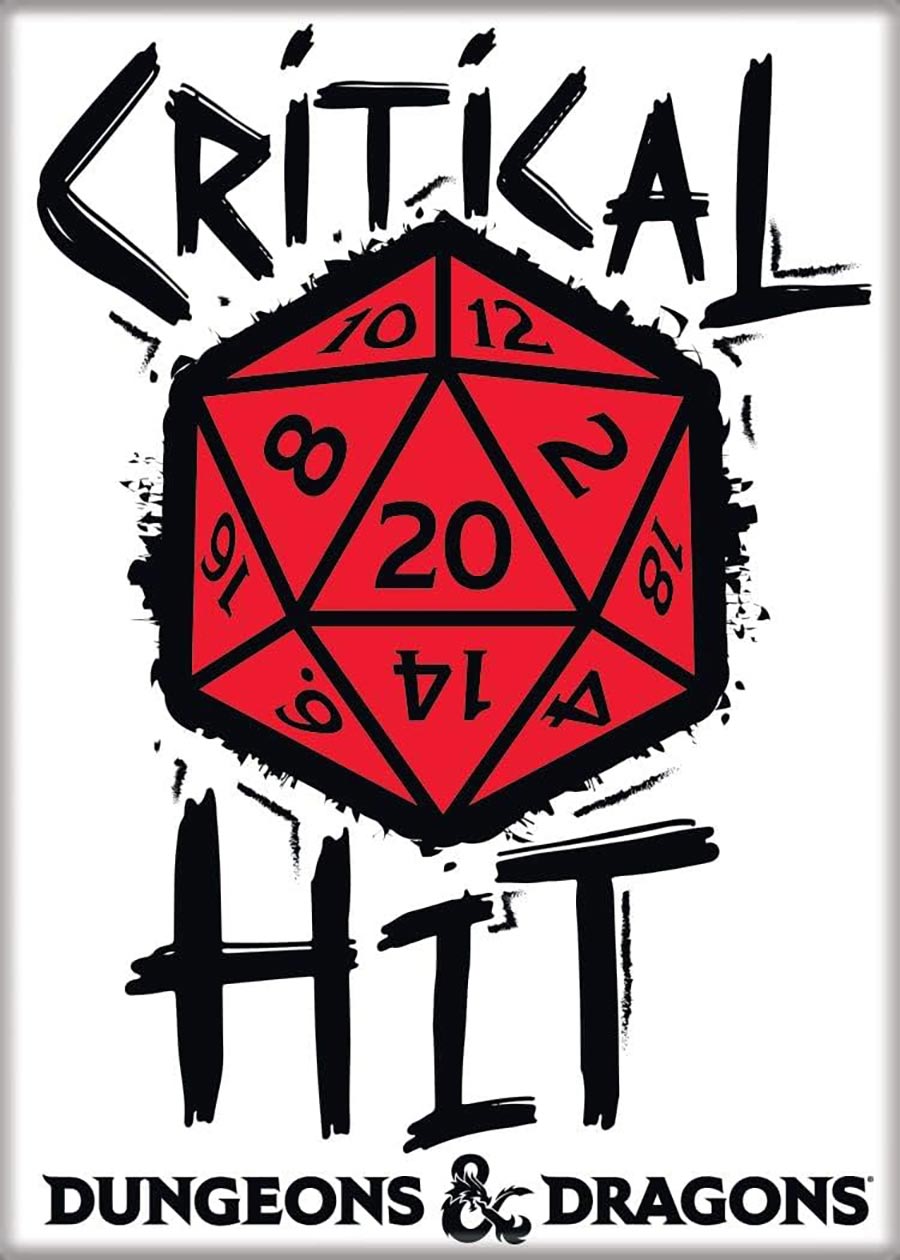 Dungeons & Dragons 2.5 x 3.5 Magnet - Critical Hit (74447DD)