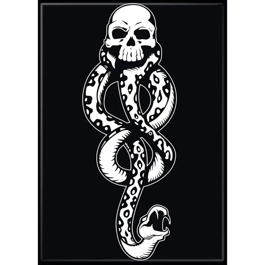Harry Potter 2.5 x 3.5 Magnet - Dark Mark Black And White (21252HP)