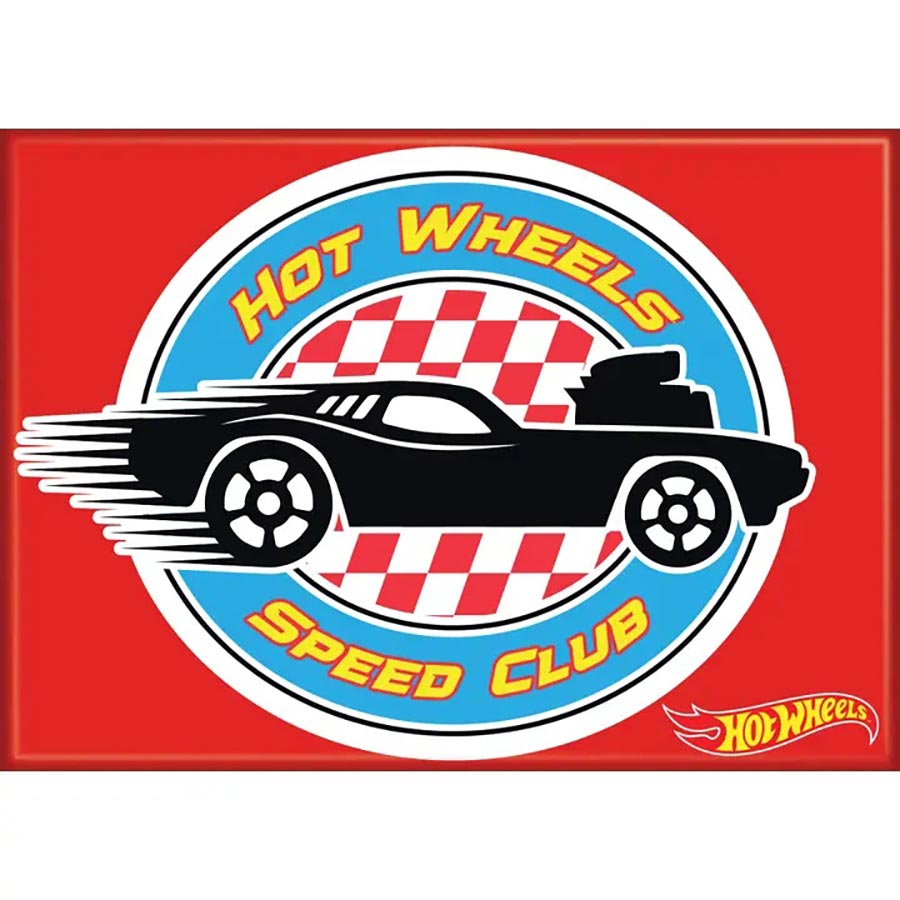 Hot Wheels 2.5 x 3.5 Magnet - Speed Club Red (74791HW)