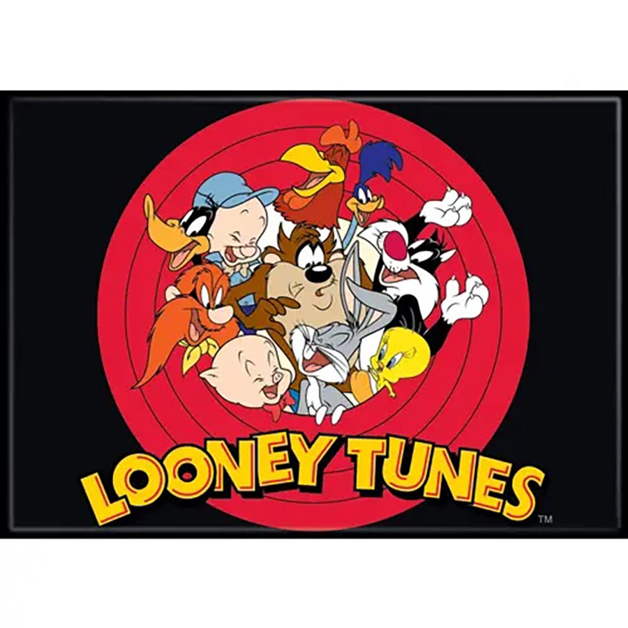 Looney Tunes 2.5 x 3.5 Magnet - Group Circle (73706L)