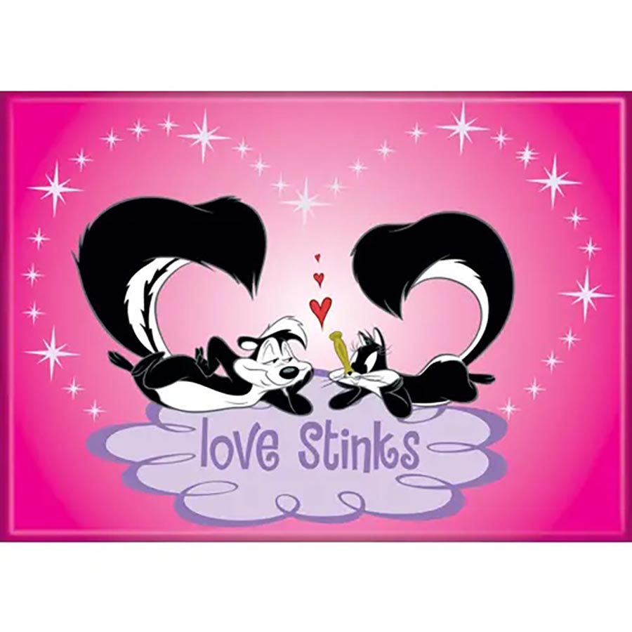 Looney Tunes 2.5 x 3.5 Magnet - Love Stinks (73707L)
