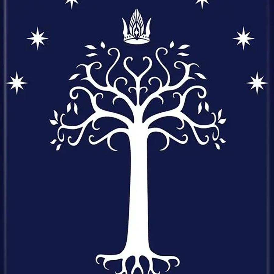 Lord Of The Rings 2.5 x 3.5 Magnet - Gondor Insignia Tree Stars (74452M)