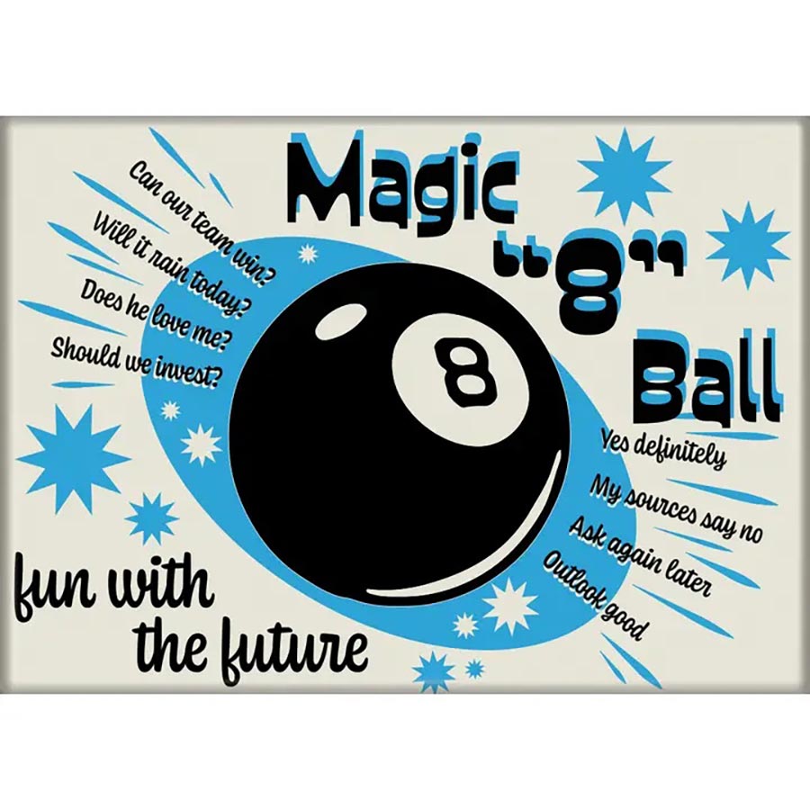 Magic 8-Ball 2.5 x 3.5 Magnet - Fun With The Future (74785ME)