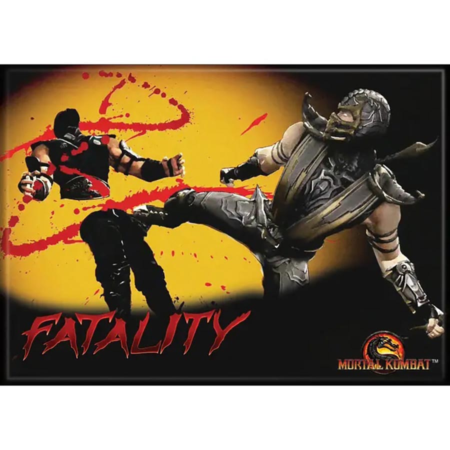 Mortal Kombat Classic 2.5 x 3.5 Magnet - Classic Sub-Zero And Scorpion Fatality (29928MK)