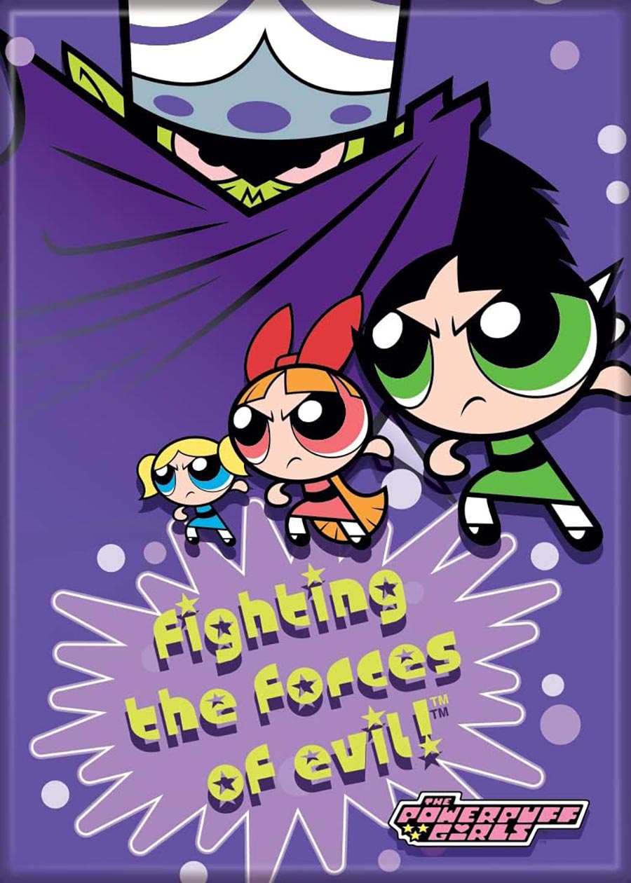 Powerpuff Girls 2.5 x 3.5 Magnet - Group Fighting Evil (74242PP)