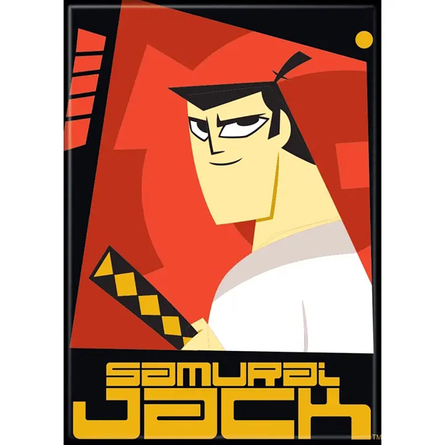 Samurai Jack 2.5 x 3.5 Magnet - On Red (74699SJ)