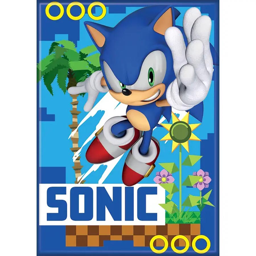 Sonic The Hedgehog 2.5 x 3.5 Magnet - CG Graphic (74931SH)