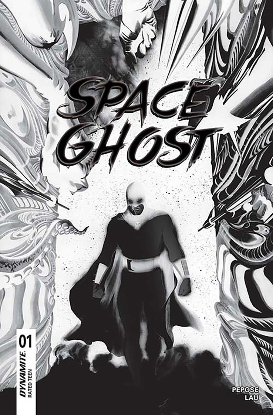 Space Ghost Vol 5 #1 Cover W Variant Alex Ross Negative Cover