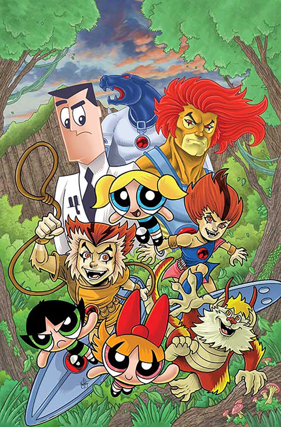 Thundercats Powerpuff Girls #2 Cover O Incentive Ken Haeser Virgin Cover