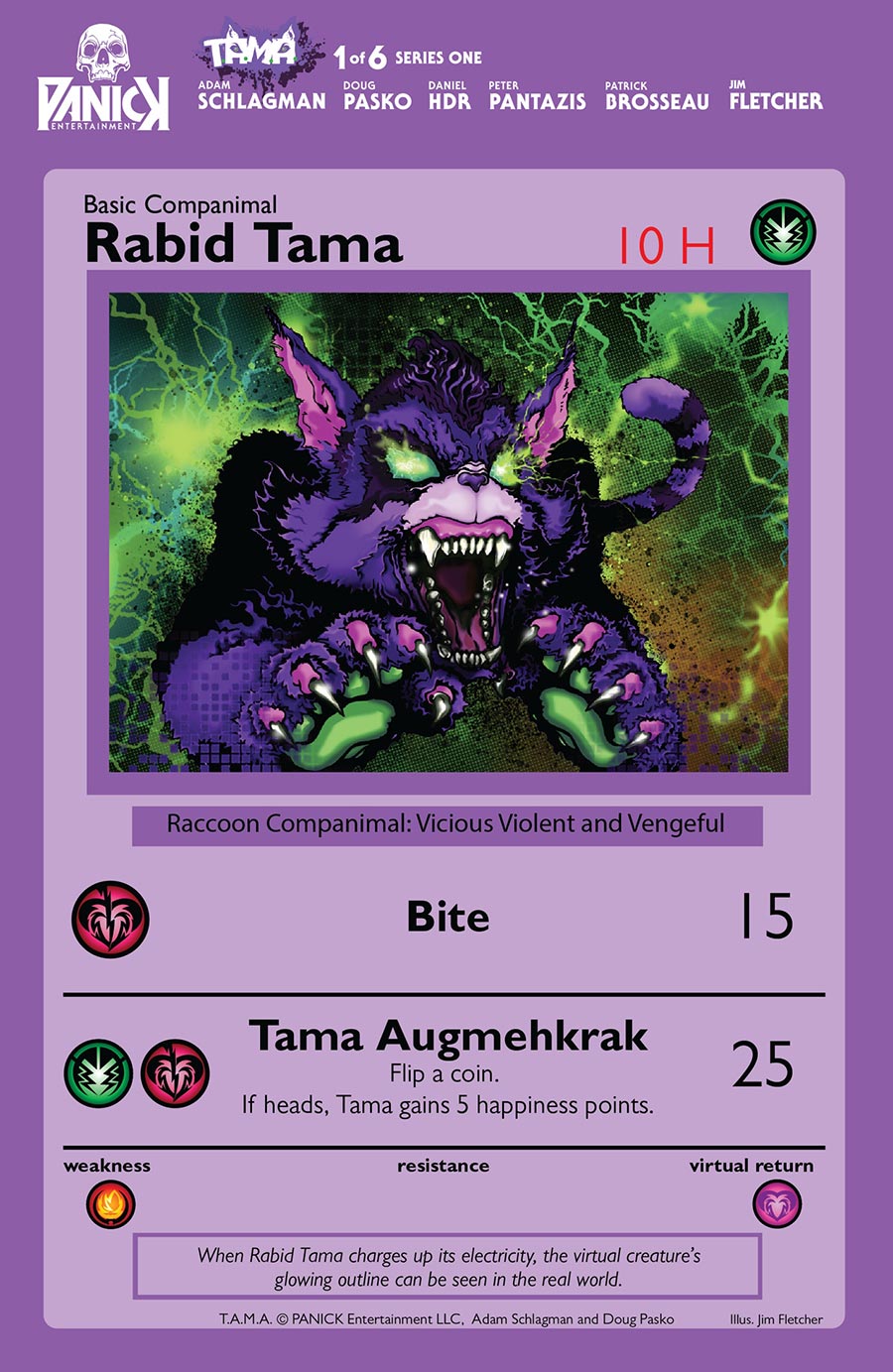 T.A.M.A. #1 Cover D 2nd Ptg B Jim Fletcher Vicious Violent And Vengeful Tama Variant Cover