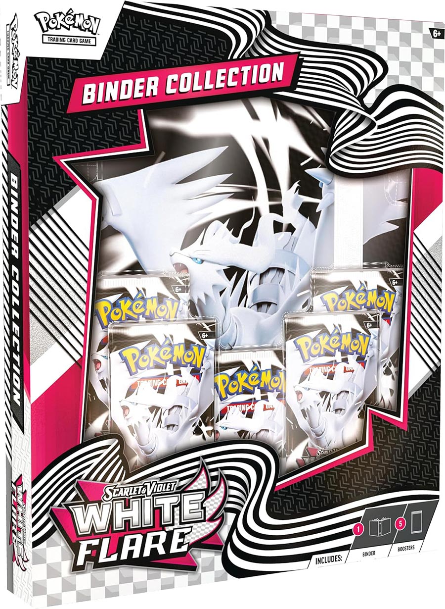 Pokemon Scarlet And Violet 10.5 White Flare Binder Collection (6-Count)