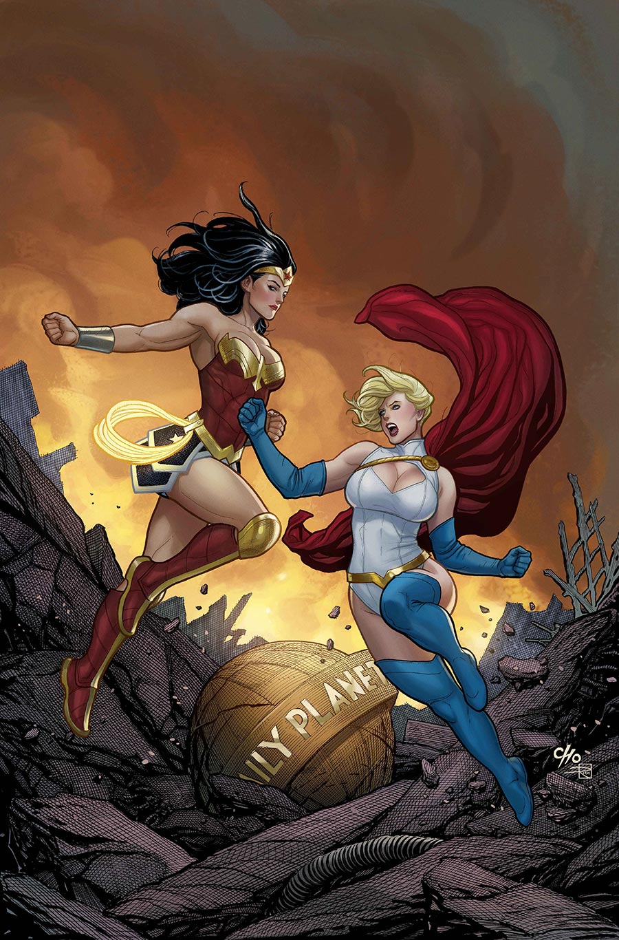 DC K.O. #1 Cover D Variant Frank Cho Card Stock Cover (DC All In)