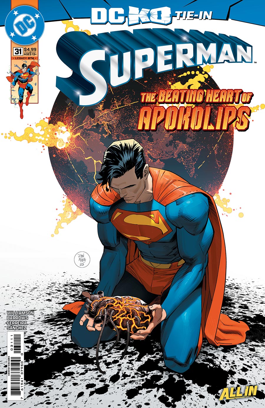 Superman Vol 7 #31 Cover A Regular Dan Mora Cover (DC All In)(DC K.O. Tie-In)