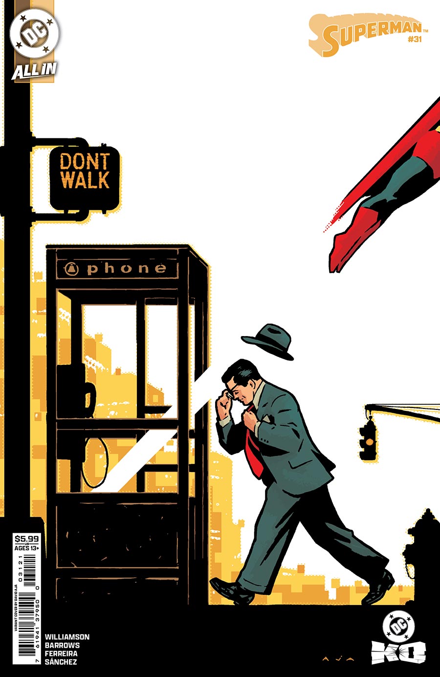 Superman Vol 7 #31 Cover B Variant David Aja Card Stock Cover (DC All In)(DC K.O. Tie-In)
