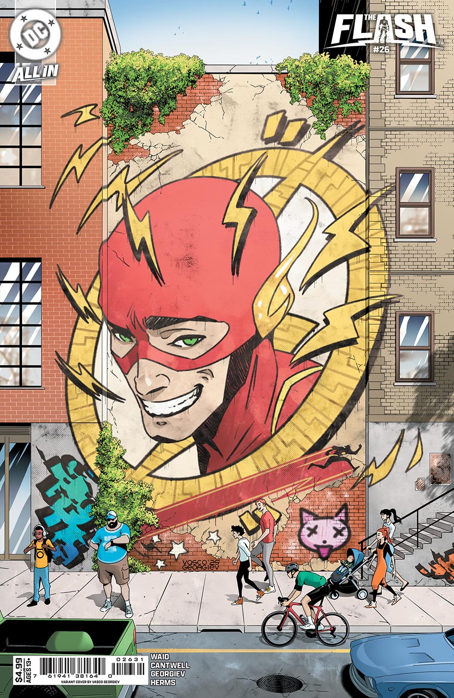 Flash Vol 6 #26 Cover B Variant Vasco Georgiev Card Stock Cover (DC All In)(DC K.O. Tie-In)