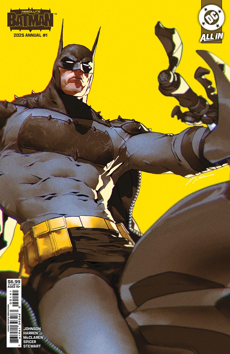 Absolute Batman 2025 Annual #1 (One Shot) Cover D Variant Gerald Parel Card Stock Cover (DC All In) (Limit 1 Per Customer)