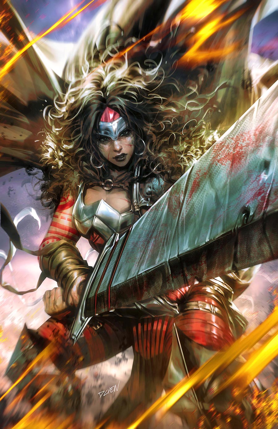 Absolute Wonder Woman #13 Cover B Variant Derrick Chew Card Stock Cover (DC All In)