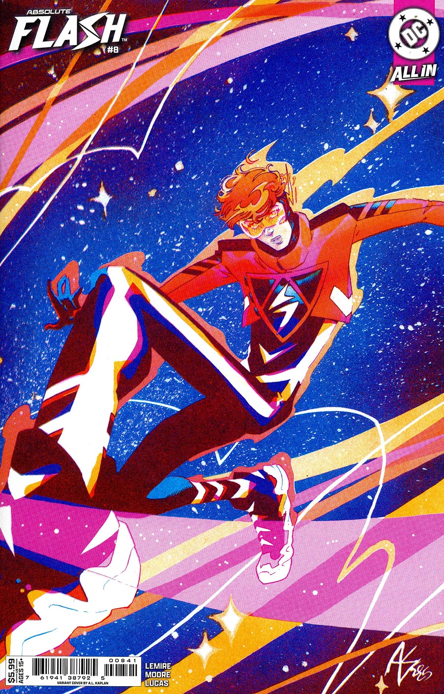 Absolute Flash #8 Cover D Variant AL Kaplan Card Stock Cover (DC All In)