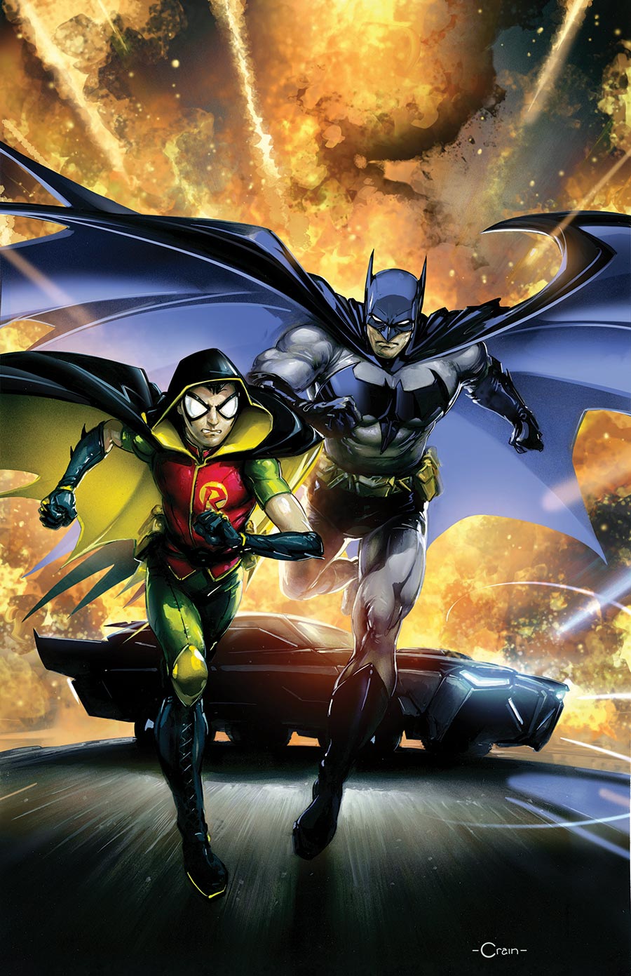 Batman And Robin Vol 3 #26 Cover C Variant Clayton Crain Card Stock Cover (DC All In)