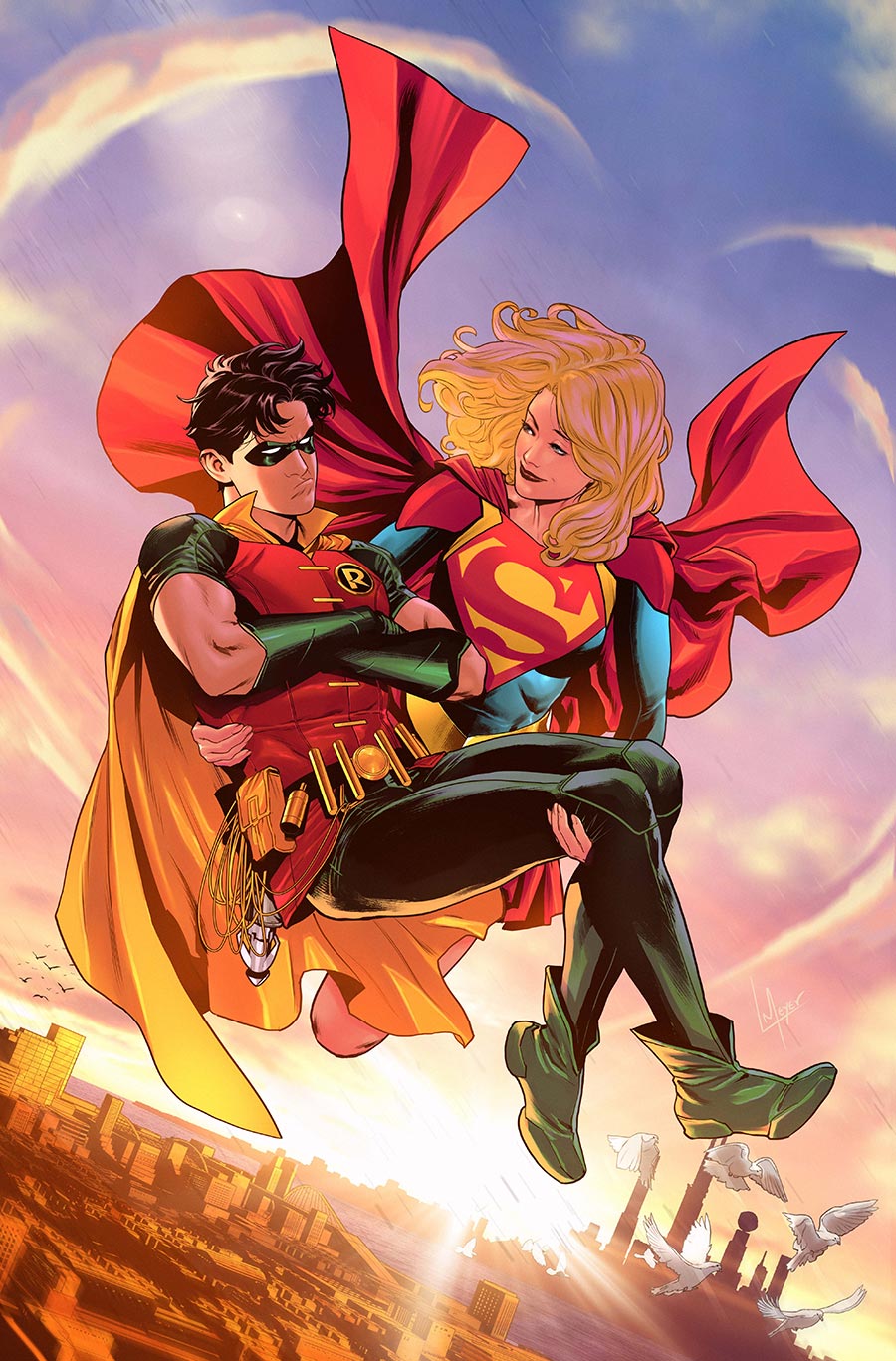 Batman Superman Worlds Finest #44 Cover D Variant Lucas Meyer Card Stock Cover