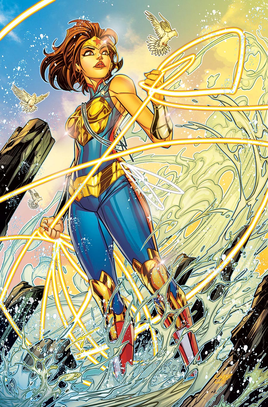 Trinity Daughter Of Wonder Woman #5 Cover B Variant Jonboy Meyers Card Stock Cover (DC All In)