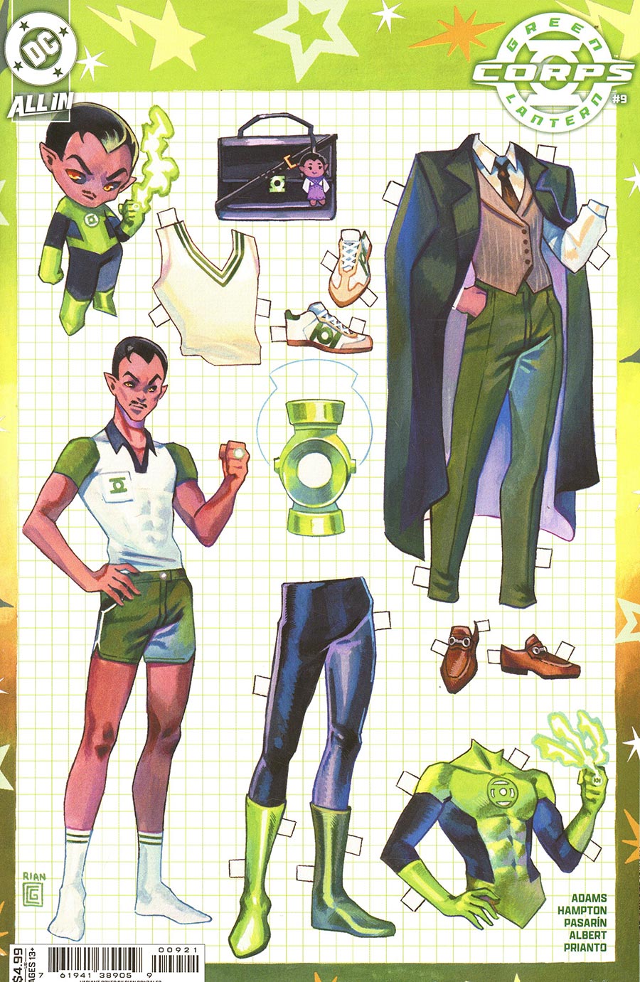 Green Lantern Corps Vol 4 #9 Cover B Variant Rian Gonzales Card Stock Cover (DC All In)(Starbreaker Supremacy Part 6)