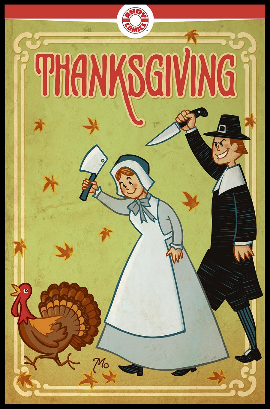 Thanksgiving #1 (One Shot) Cover C Variant Mauricet Turkey Death Unlockable Cover