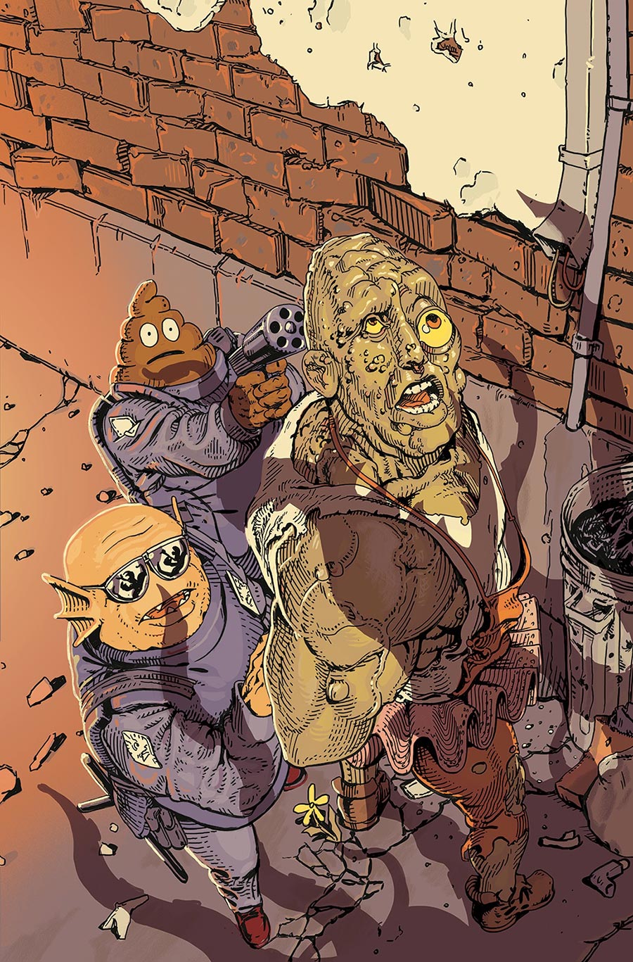 Toxie Team-Up #5 Cover B Variant Ben Clarkson Polybagged Cover With Ben Clarkson Trading Card