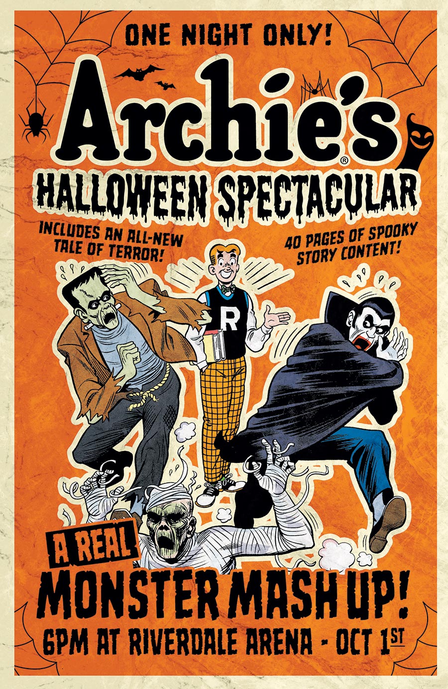 Archies Halloween Spectacular #1 2025 (One Shot) Cover B Variant Bob White Retro Art Cover