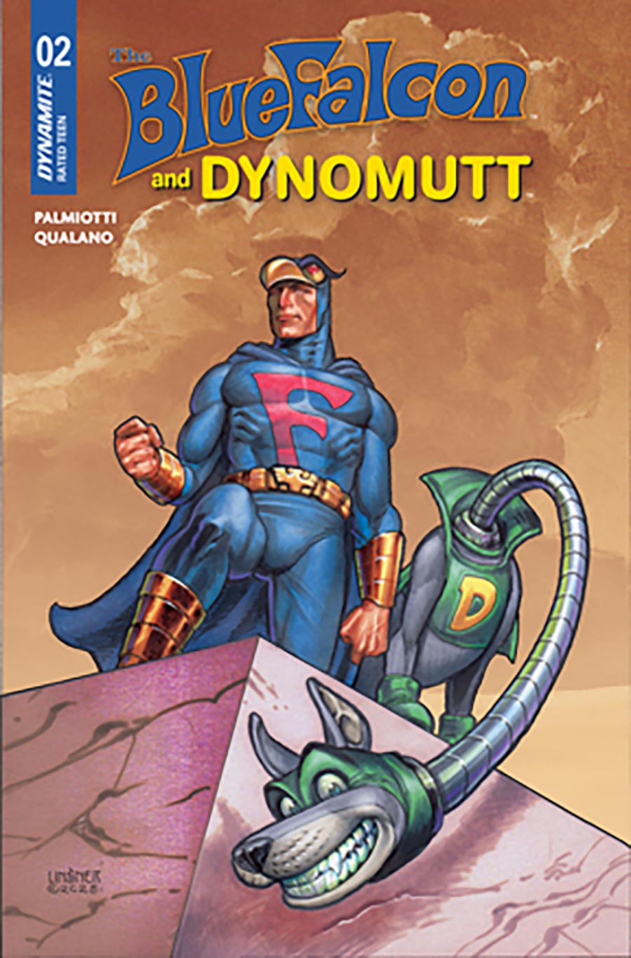 Blue Falcon And Dynomutt #2 Cover C Variant Joseph Michael Linsner Cover
