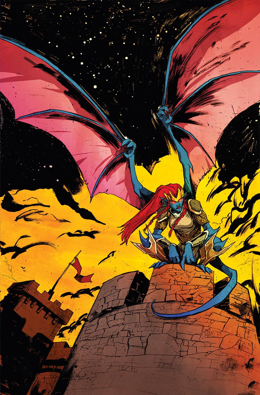 Gargoyles Demona #5 Cover H Incentive David Cousens Virgin Cover