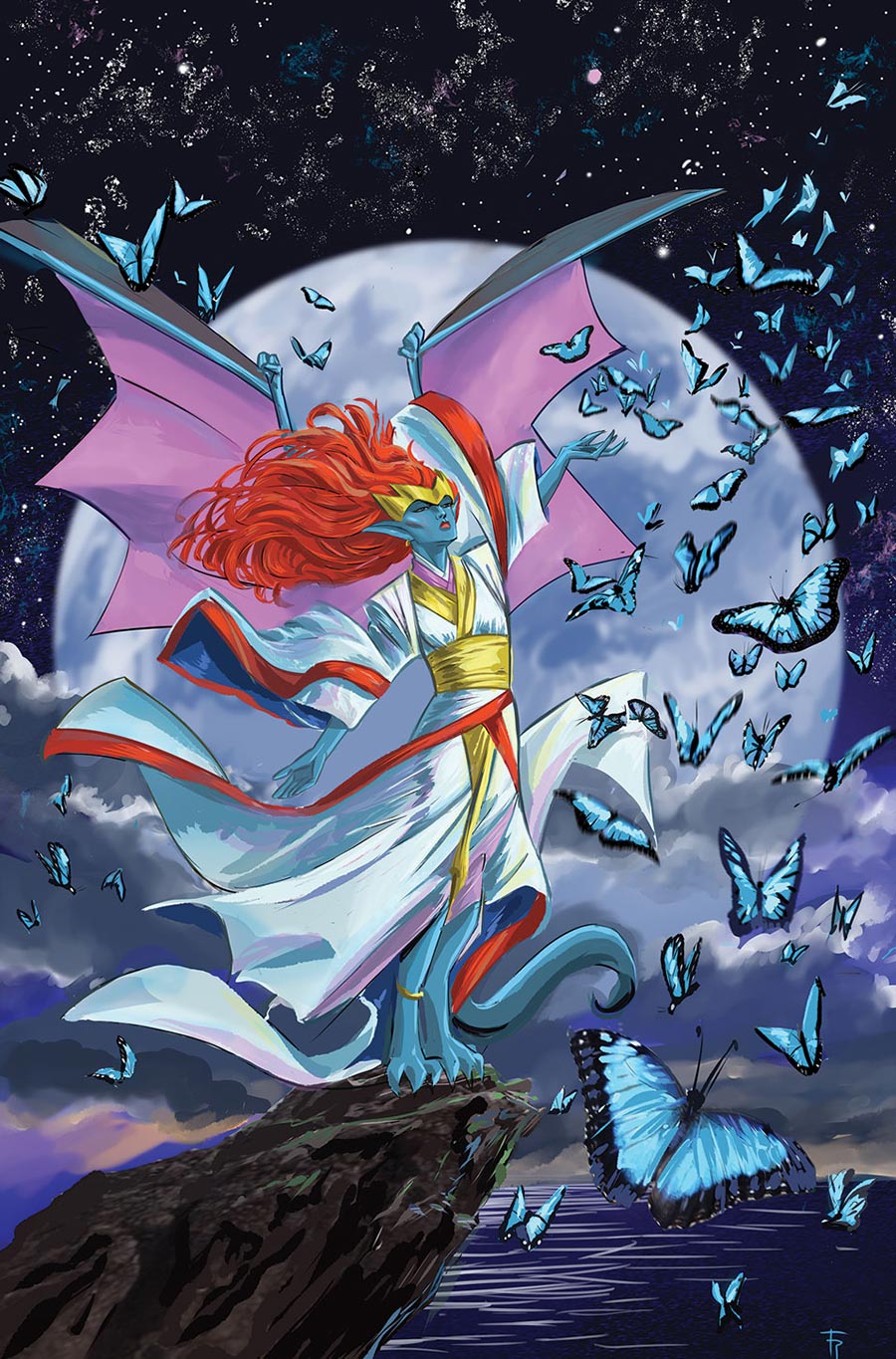 Gargoyles Demona #5 Cover I Incentive Frank Paur Virgin Cover