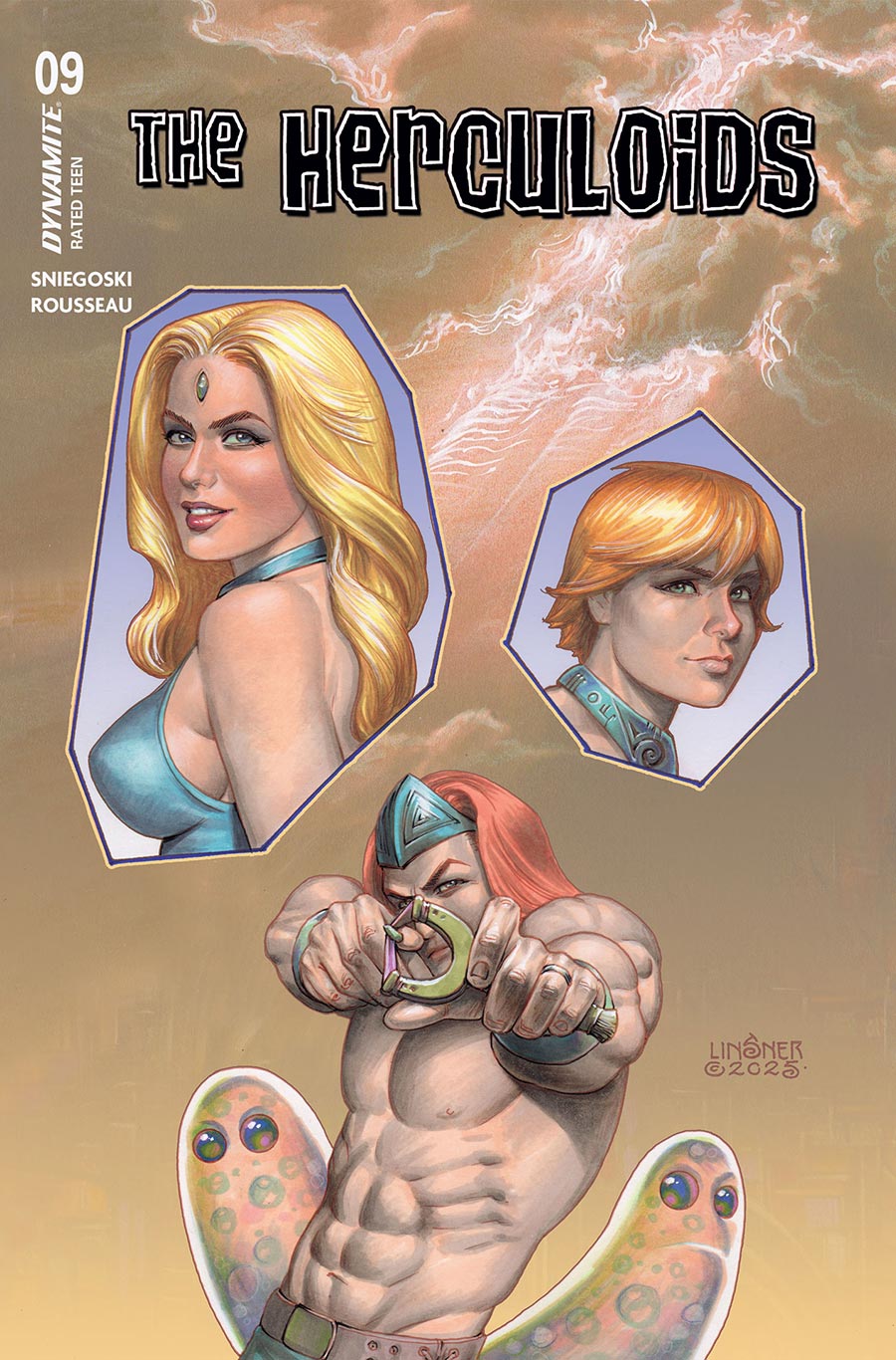 Herculoids #9 Cover B Variant Joseph Michael Linsner Cover