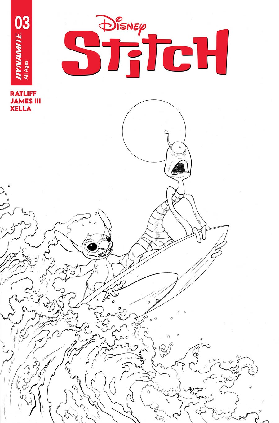 Stitch #3 Cover E Incentive Jae Lee Line Art Cover