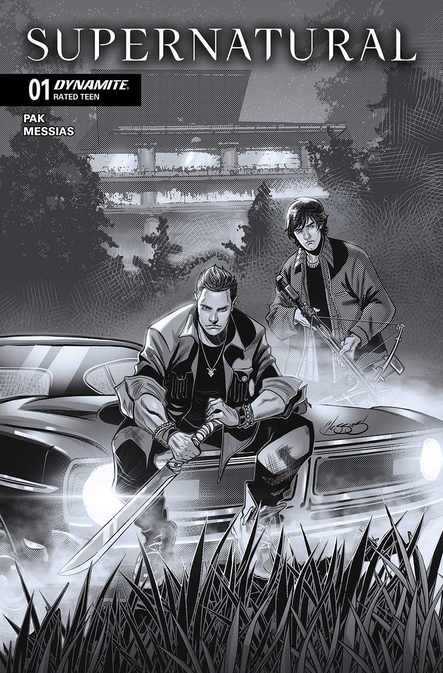 Supernatural Vol 2 #1 Cover J Incentive Eder Messias Line Art Cover