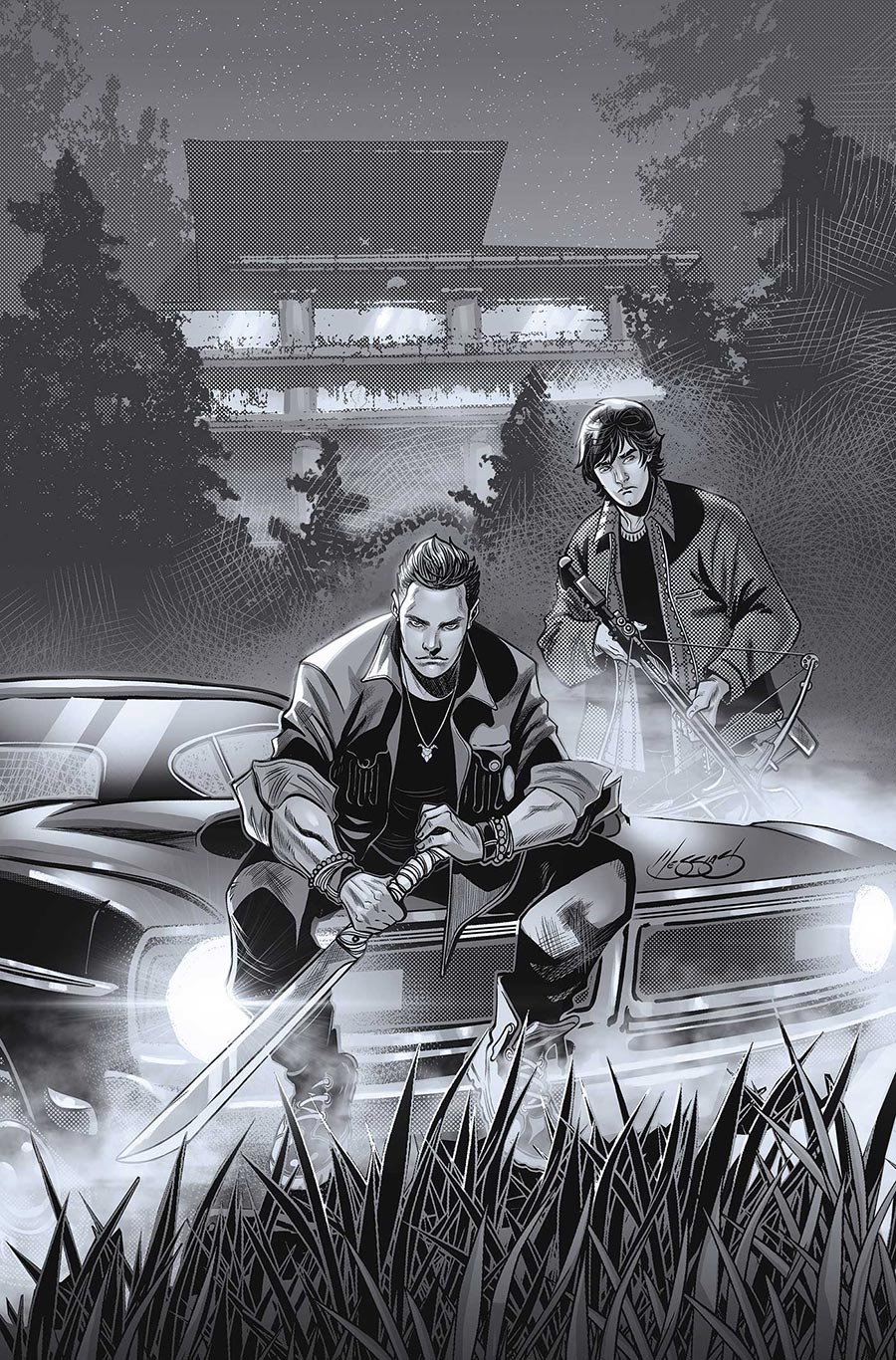 Supernatural Vol 2 #1 Cover O Incentive Eder Messias Line Art Virgin Cover